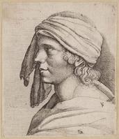 KG 00924
<br/>
Vrouwenkop naar K. Skreta
<br/>
<em>Hollar, Wenzel (1607-1677)</em>